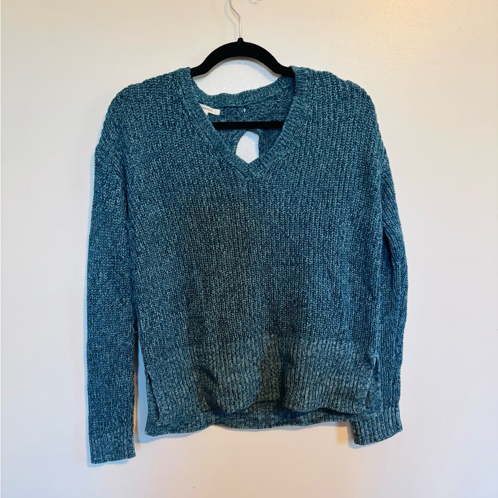 Maurice’s blue sweater with cutout in the back size small